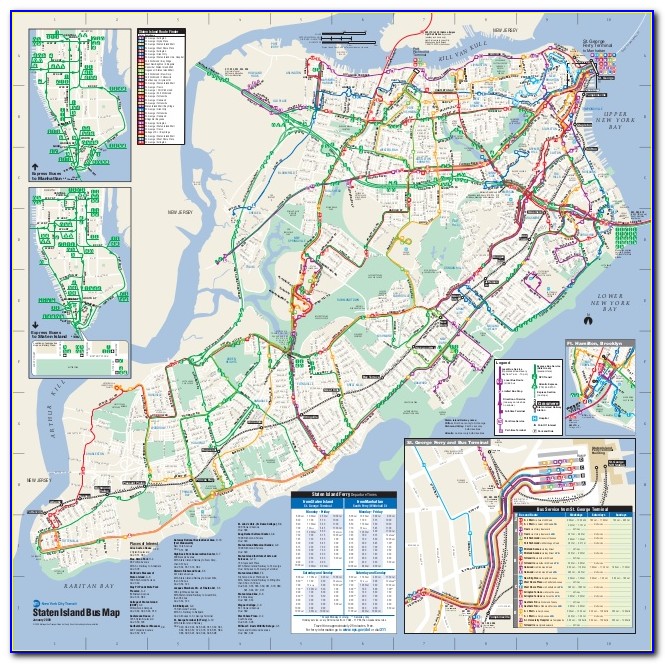 Staten Island Bus Map 2009