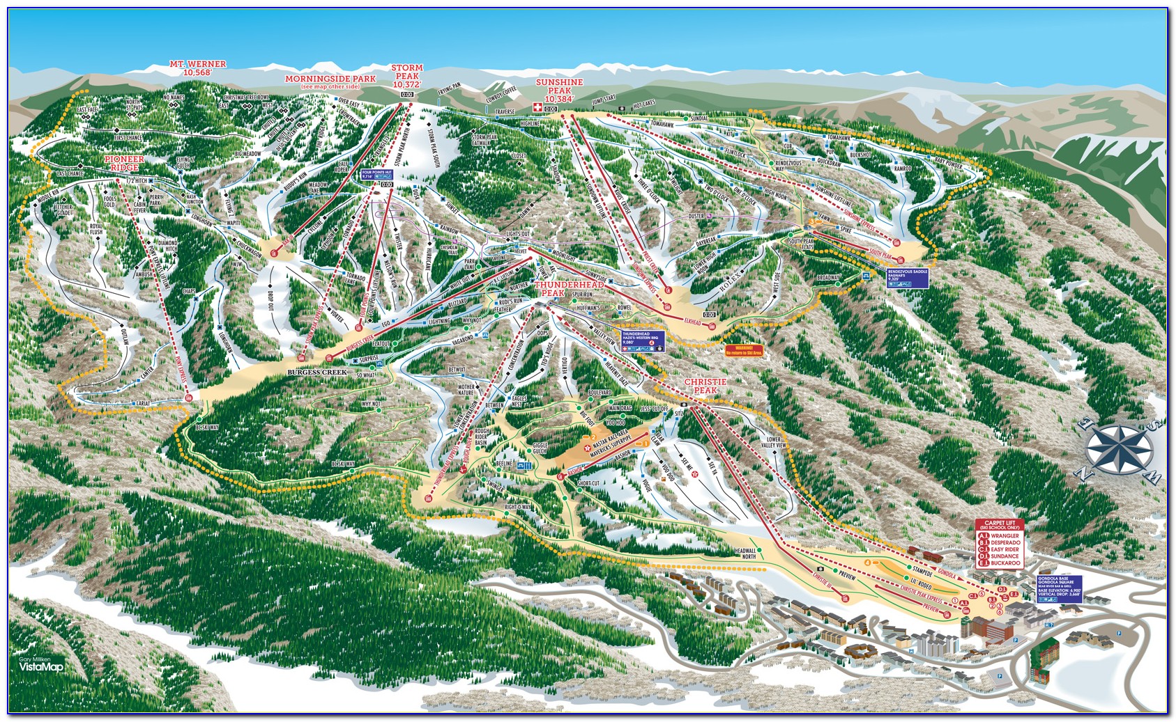 Steamboat Springs Ski Map