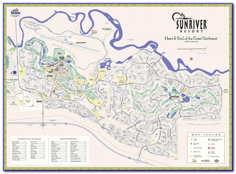 Sunriver Oregon Trail Map