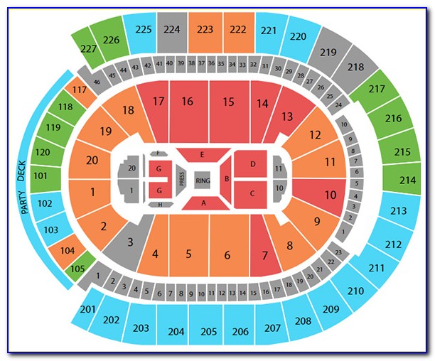 T Mobile Arena Las Vegas Nv Seating Map