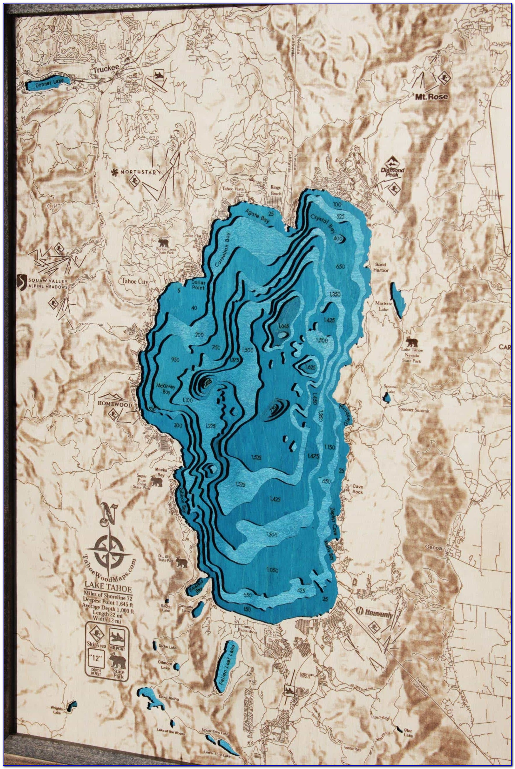 Tahoe 3d Wood Maps