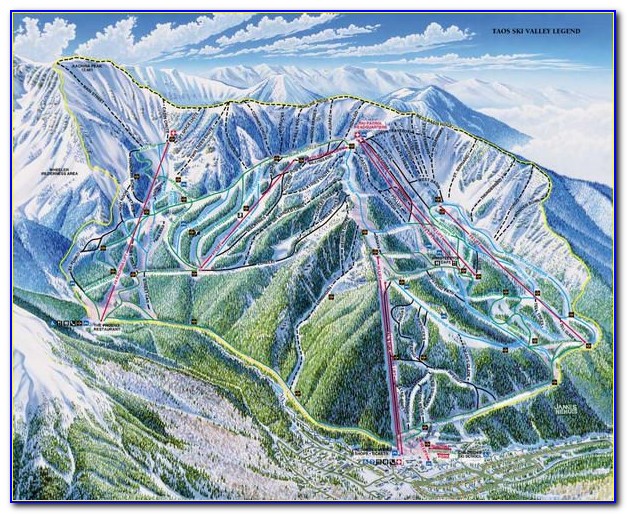 Taos Ski Valley Hiking Map