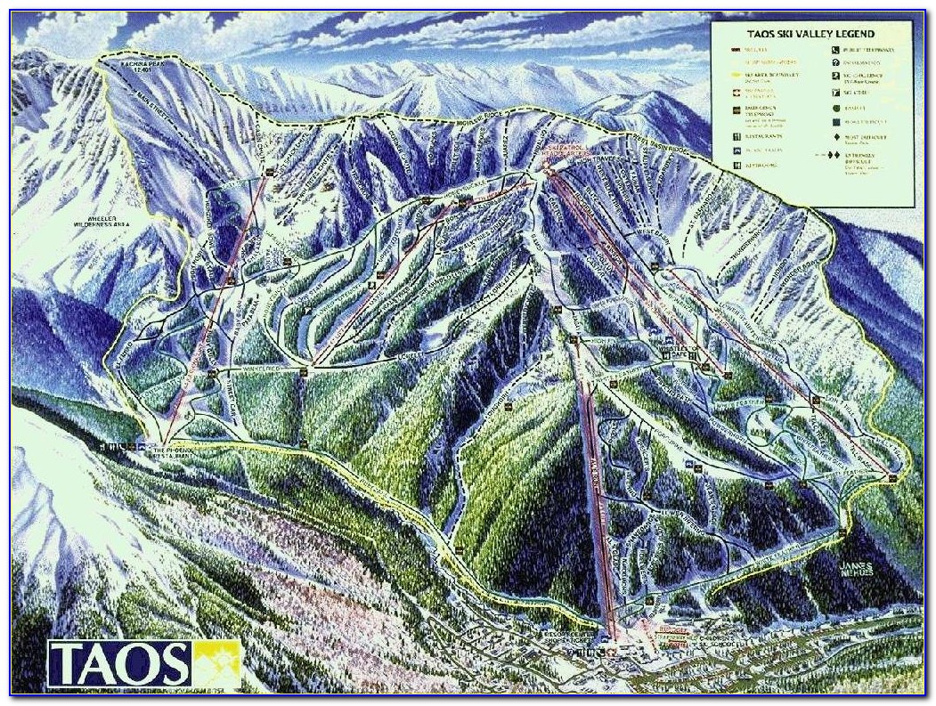 Taos Ski Valley Map Of Lodging
