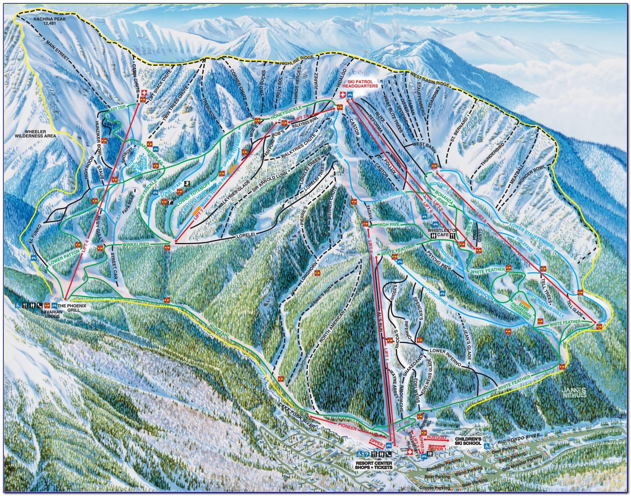 Taos Ski Valley Resort Map