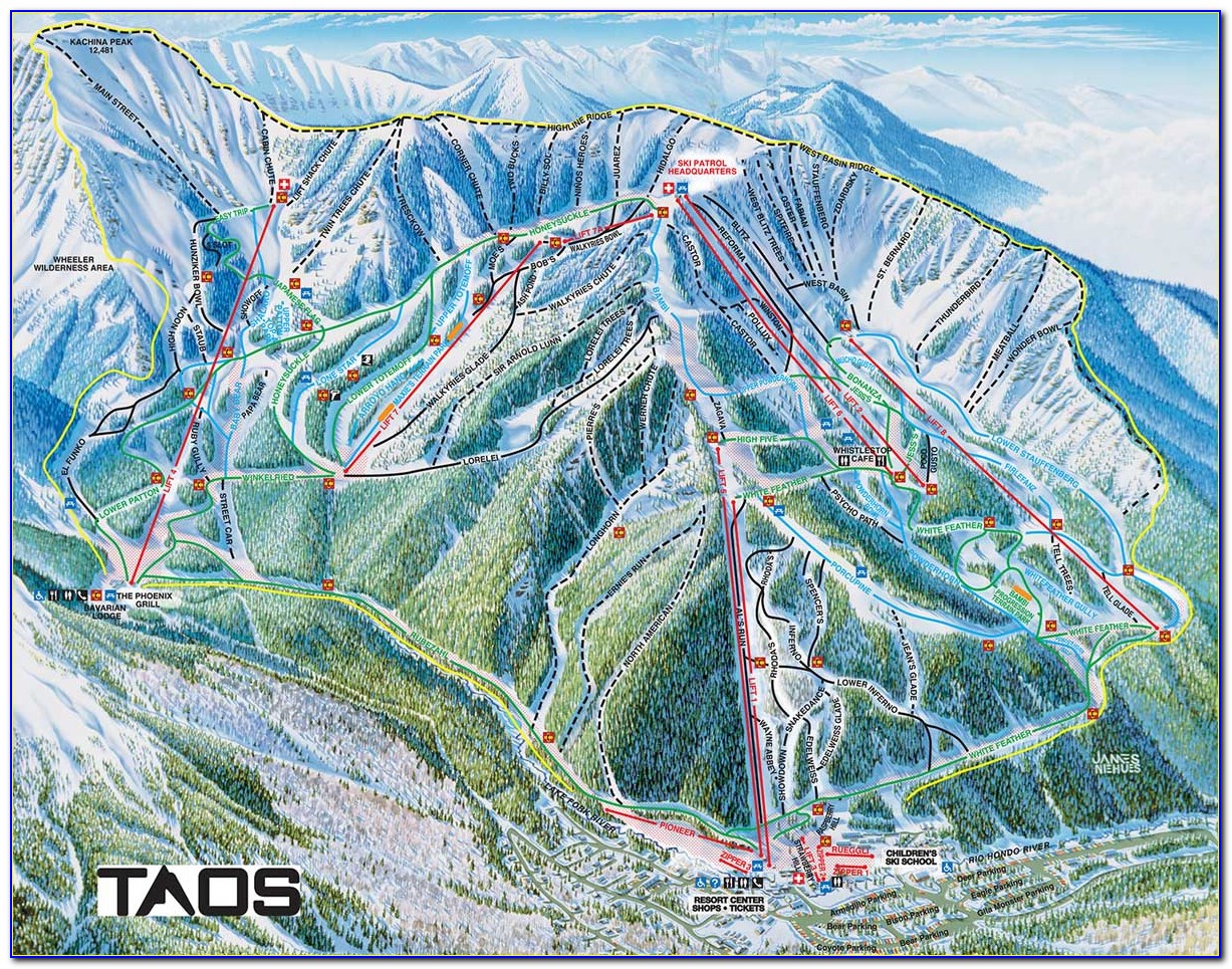 Taos Ski Village Map
