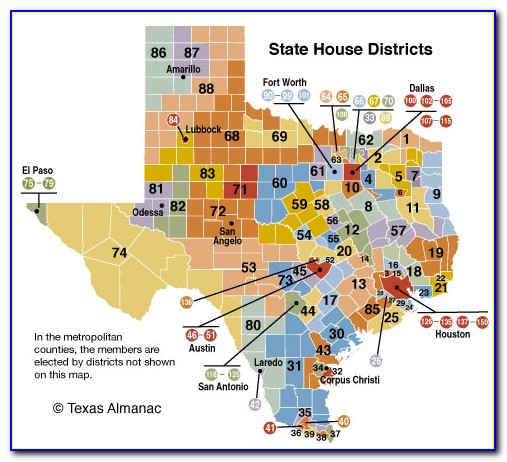 Texas House District Map Tarrant County