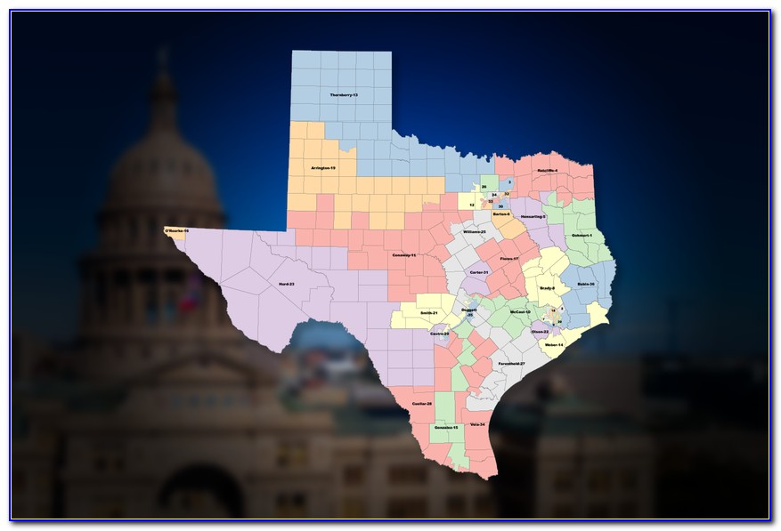 Texas Voting Districts Map 2018