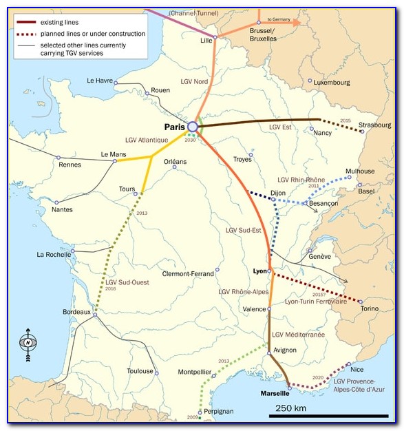Tgv Map France 2018
