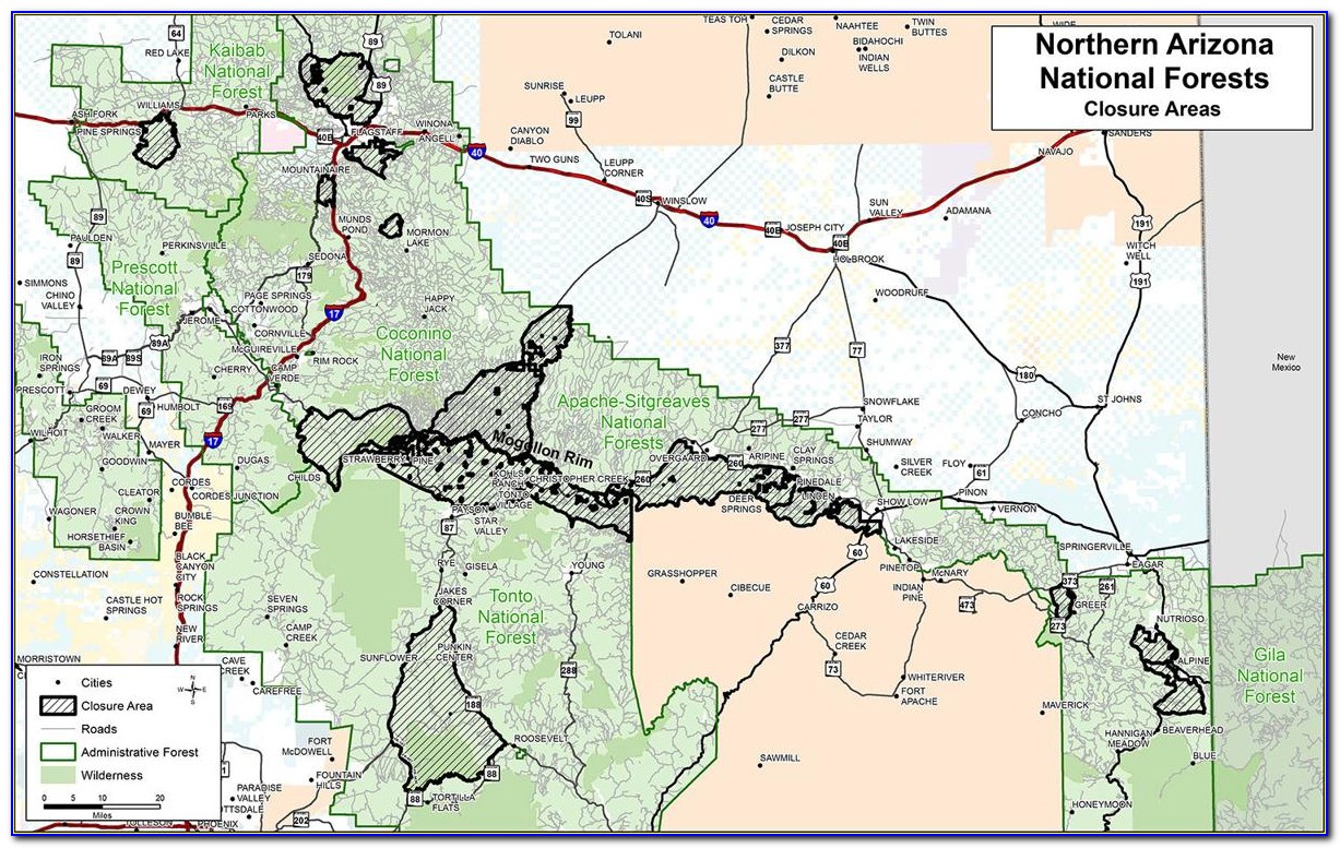 Tonto National Forest Fire Map