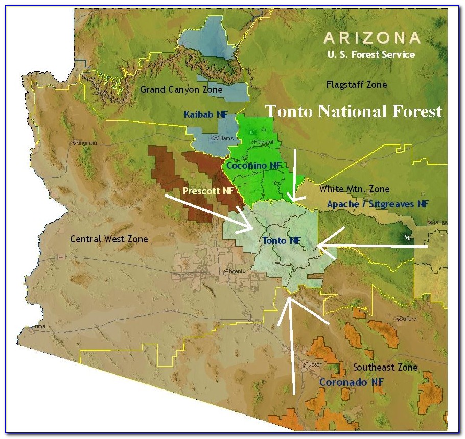 Tonto National Forest Map Free