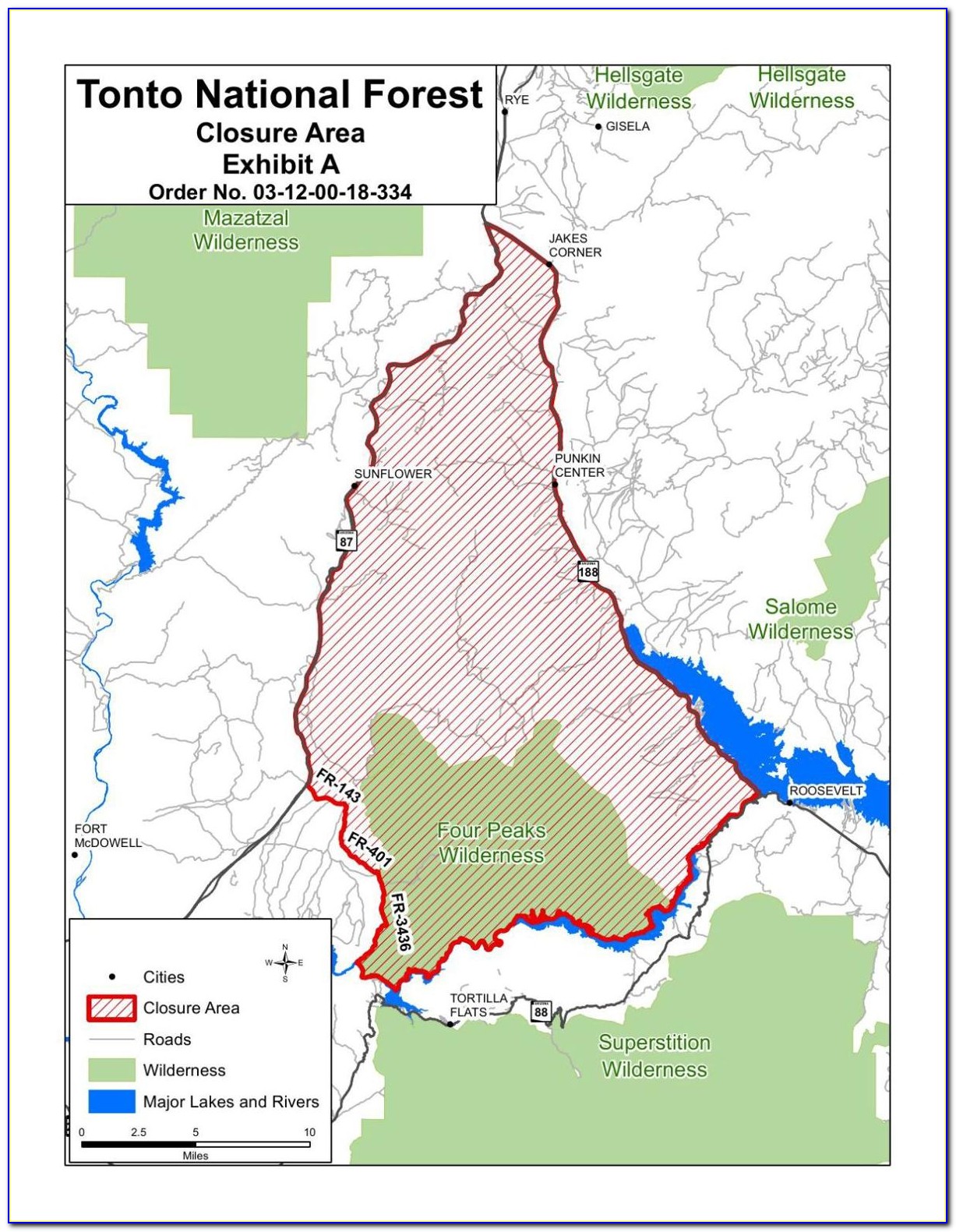 Tonto National Forest Map Pdf