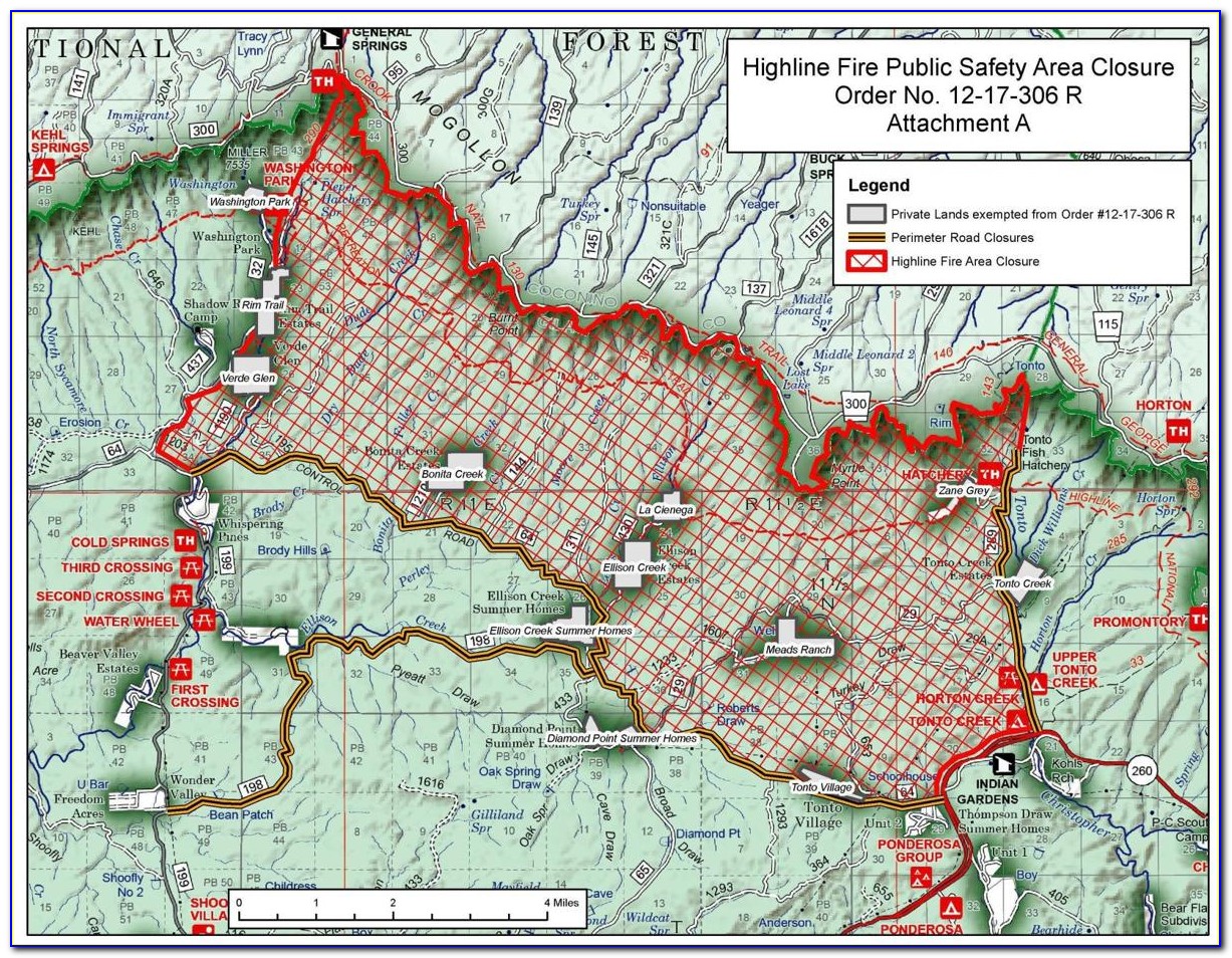 Tonto National Forest Trail Map