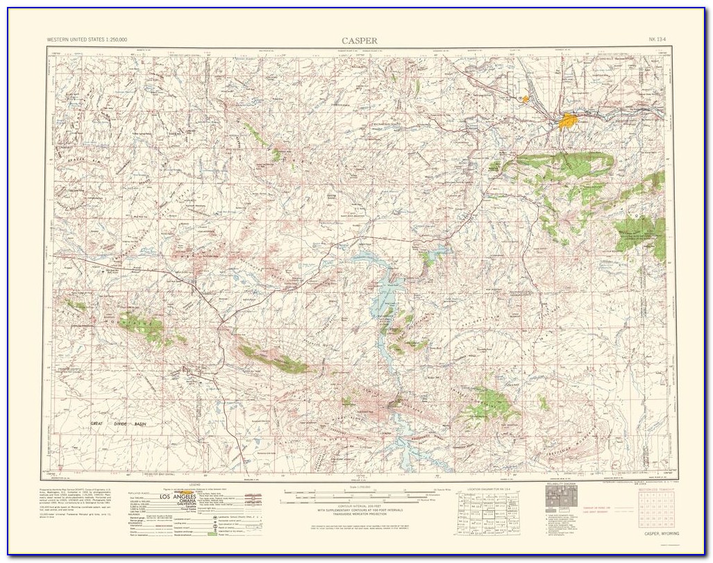 Topographic Map Wyoming County Ny