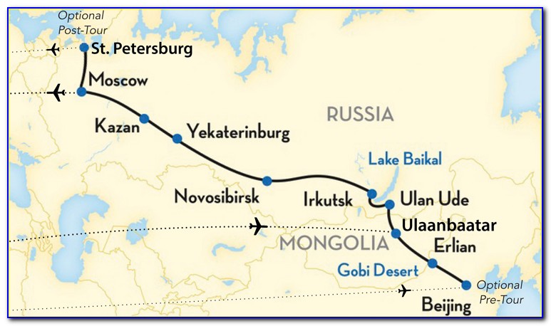 Trans Mongolian Railway Map