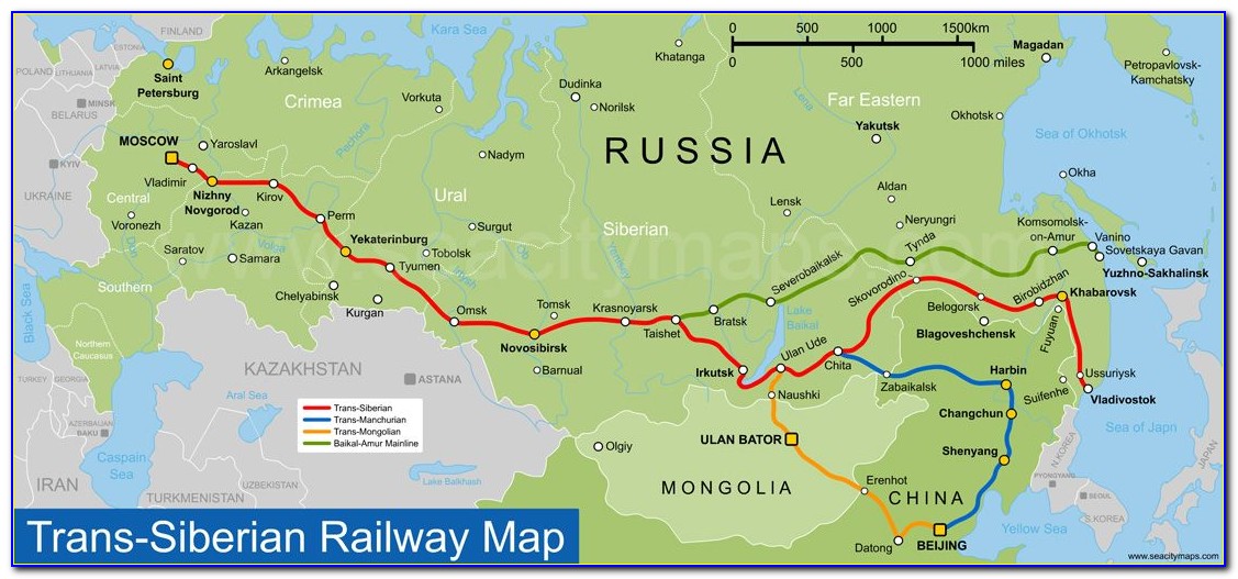 Trans Siberian Railway Map Google