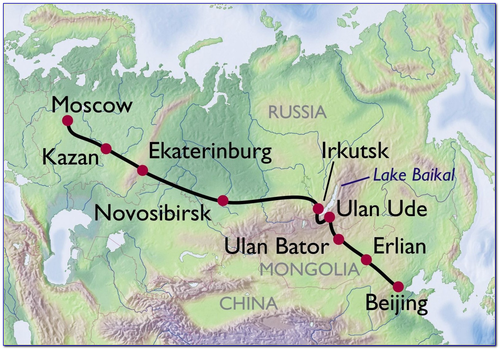 Trans Siberian Railway Map Pdf