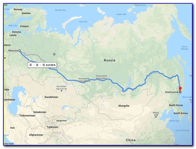 Trans Siberian Train Map