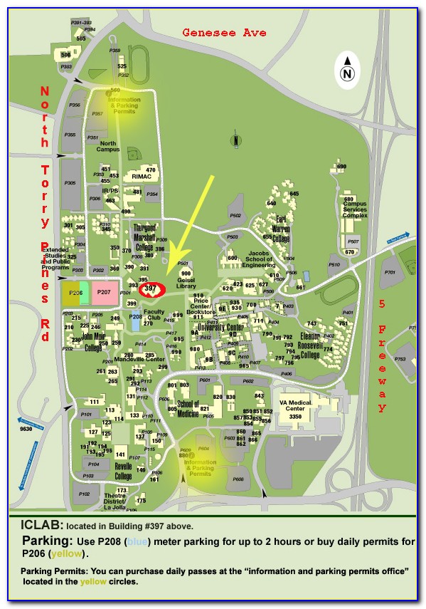 Ucsd Campus Map Parking