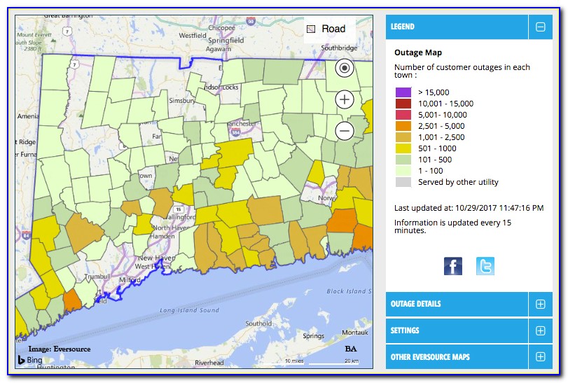 Ui Ct Outage Map