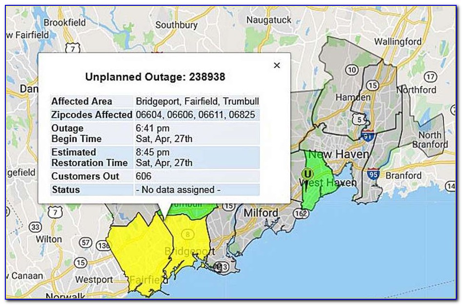 Ui Outage Map Easton Ct