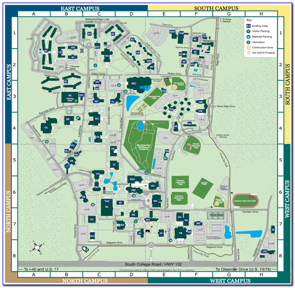 Uncw Campus Map Osprey Hall