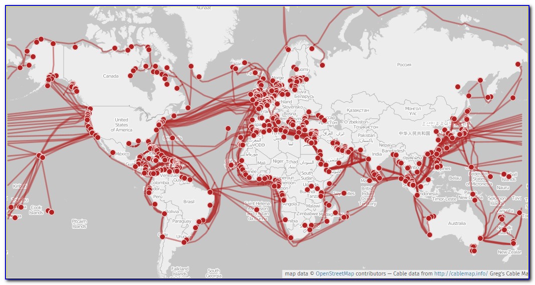 Undersea Fiber Cable Map