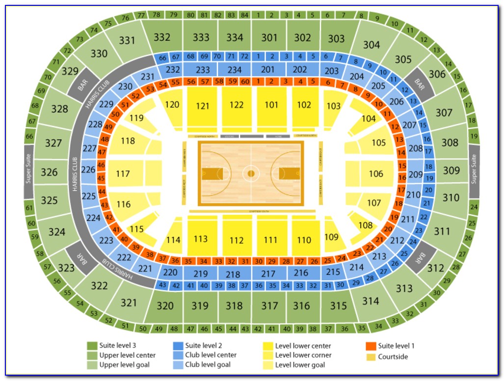 United Center Seating Map View