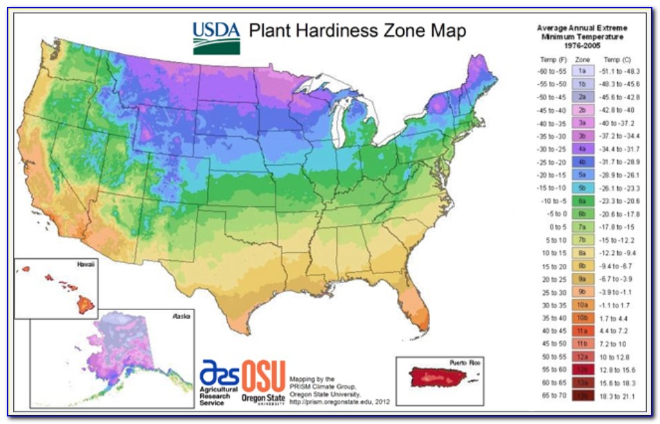 Usda Hardiness Zone Map Ohio