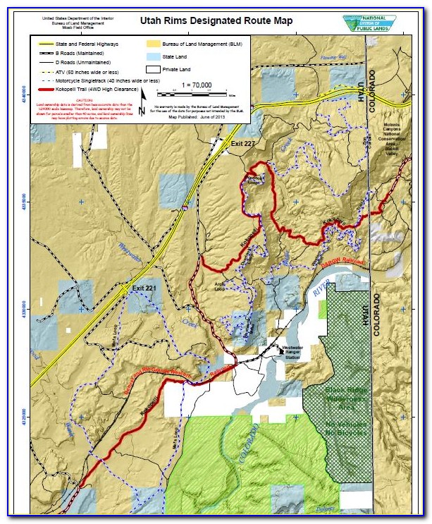Utah Blm Dispersed Camping Map