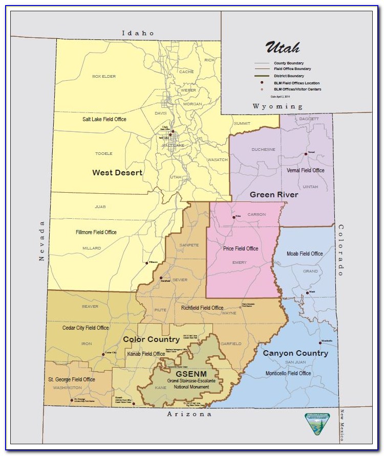 Utah Blm Field Office Map