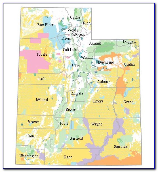 Utah Blm Mining Claims Map