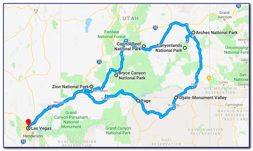 Utah National State Parks Maps