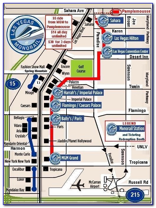 Vegas Monorail Map Pdf