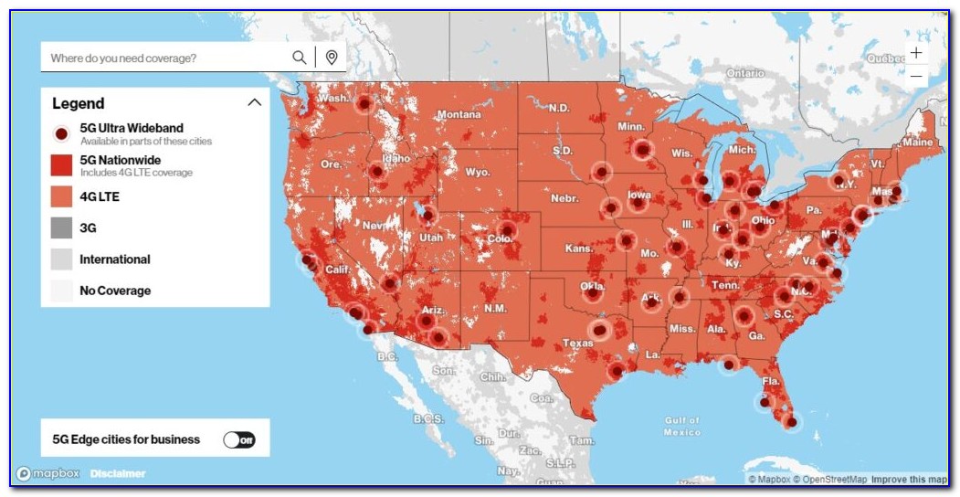 Verizon 5g Home Coverage Map