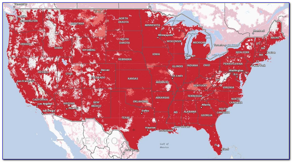 Verizon Prepaid Service Map