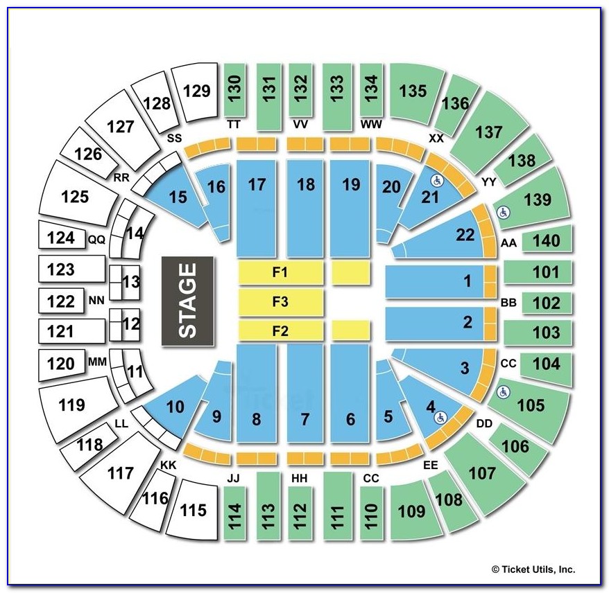 Vivint Smart Home Arena Seating Chart With Seat Numbers