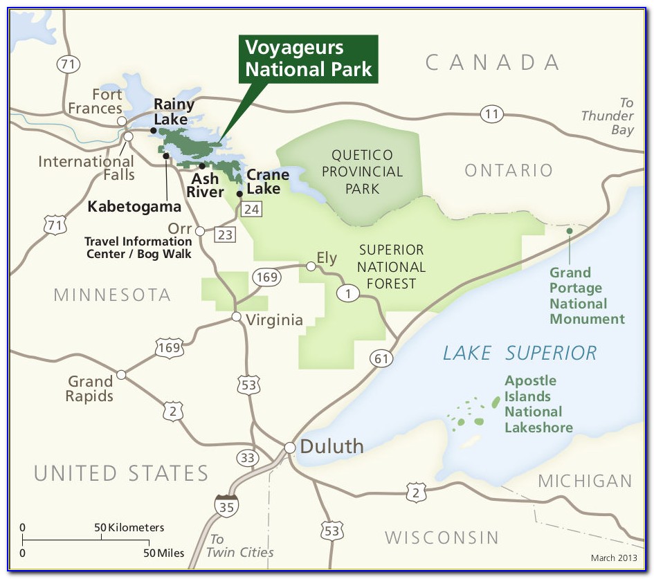 Voyageurs National Park Map