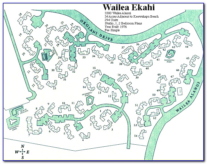 Wailea Ekahi Village Building Map