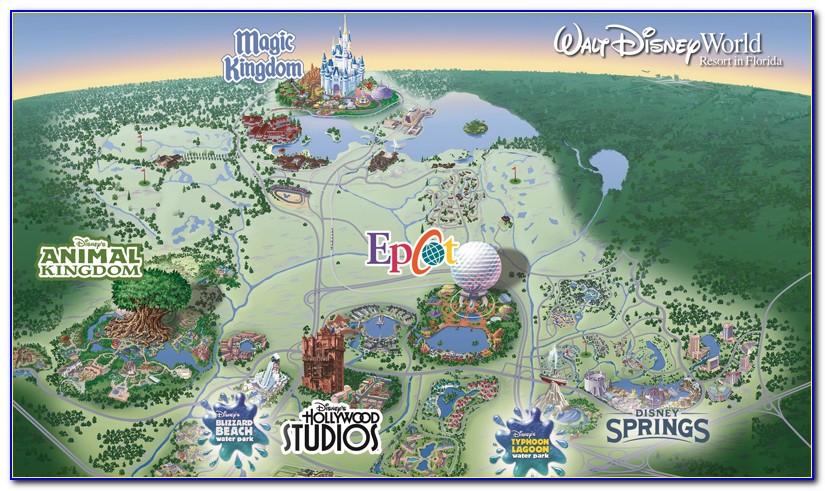 Walt Disney World Resort Map Pdf