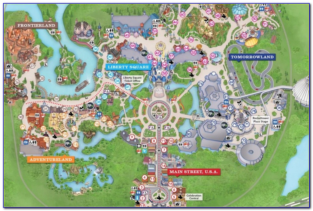 Walt Disney World Resort Map Wallpaper