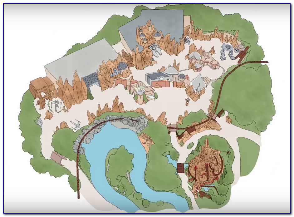 Walt Disney World Star Wars Land Map