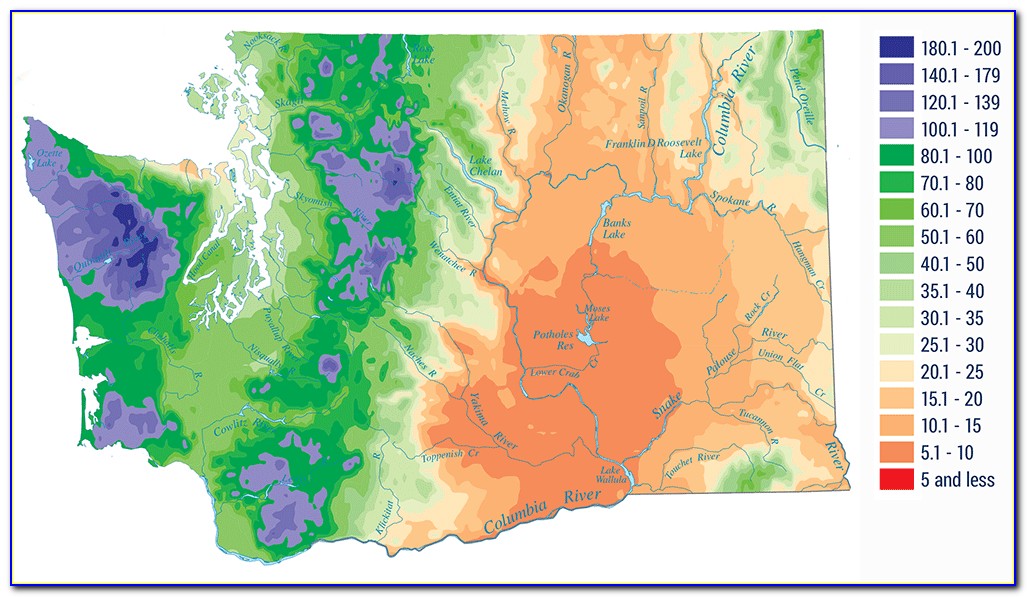 Washington State Fire Weather Zone Map