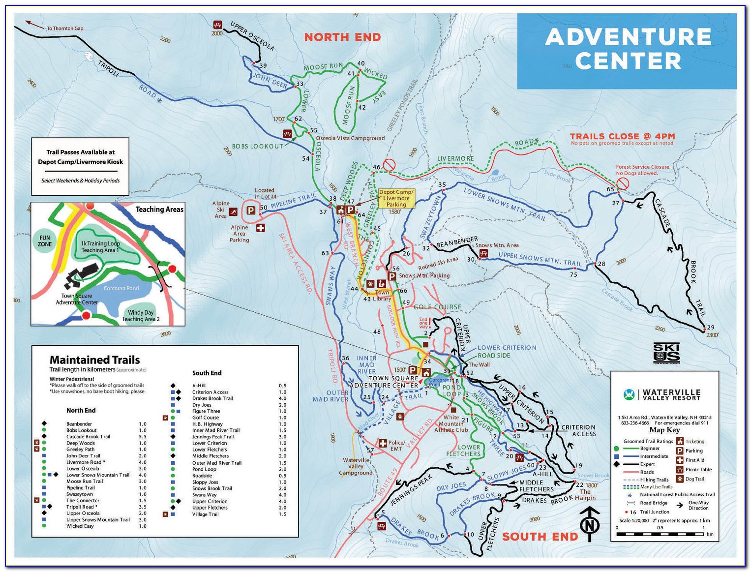 Waterville Valley Bike Trail Map