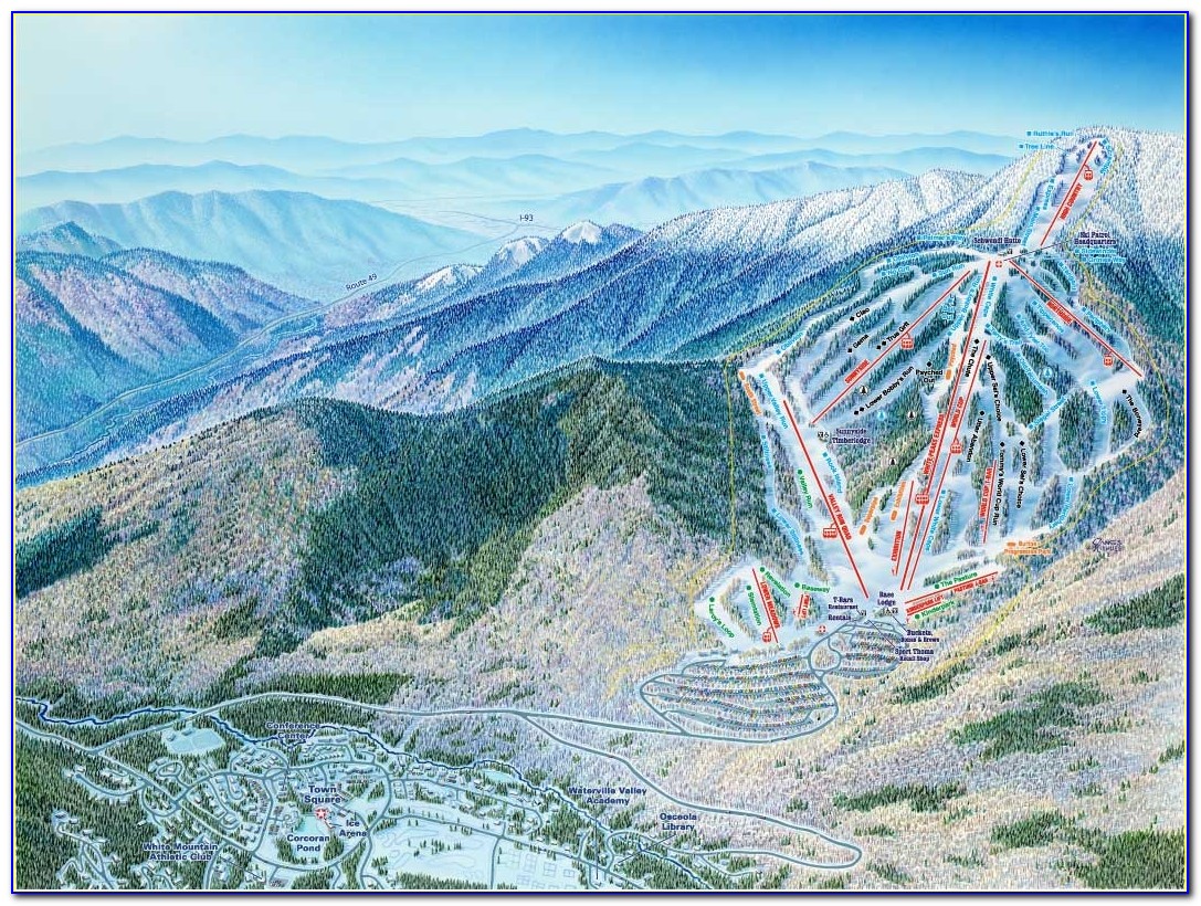 Waterville Valley Ski Trail Map