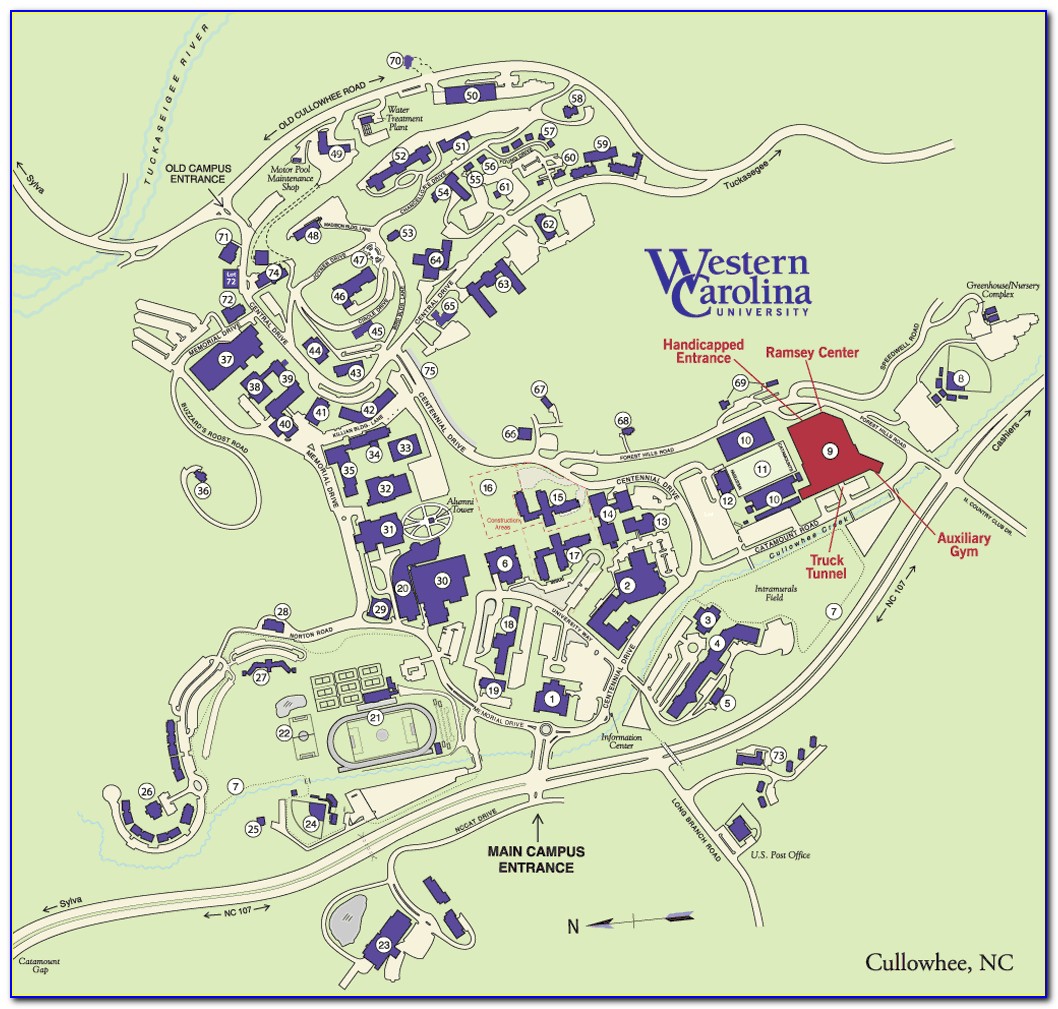 Wcu Campus Map