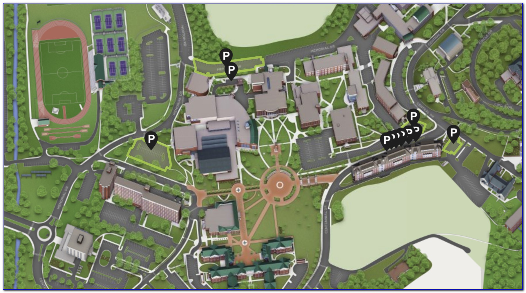 Wcu South Campus Map