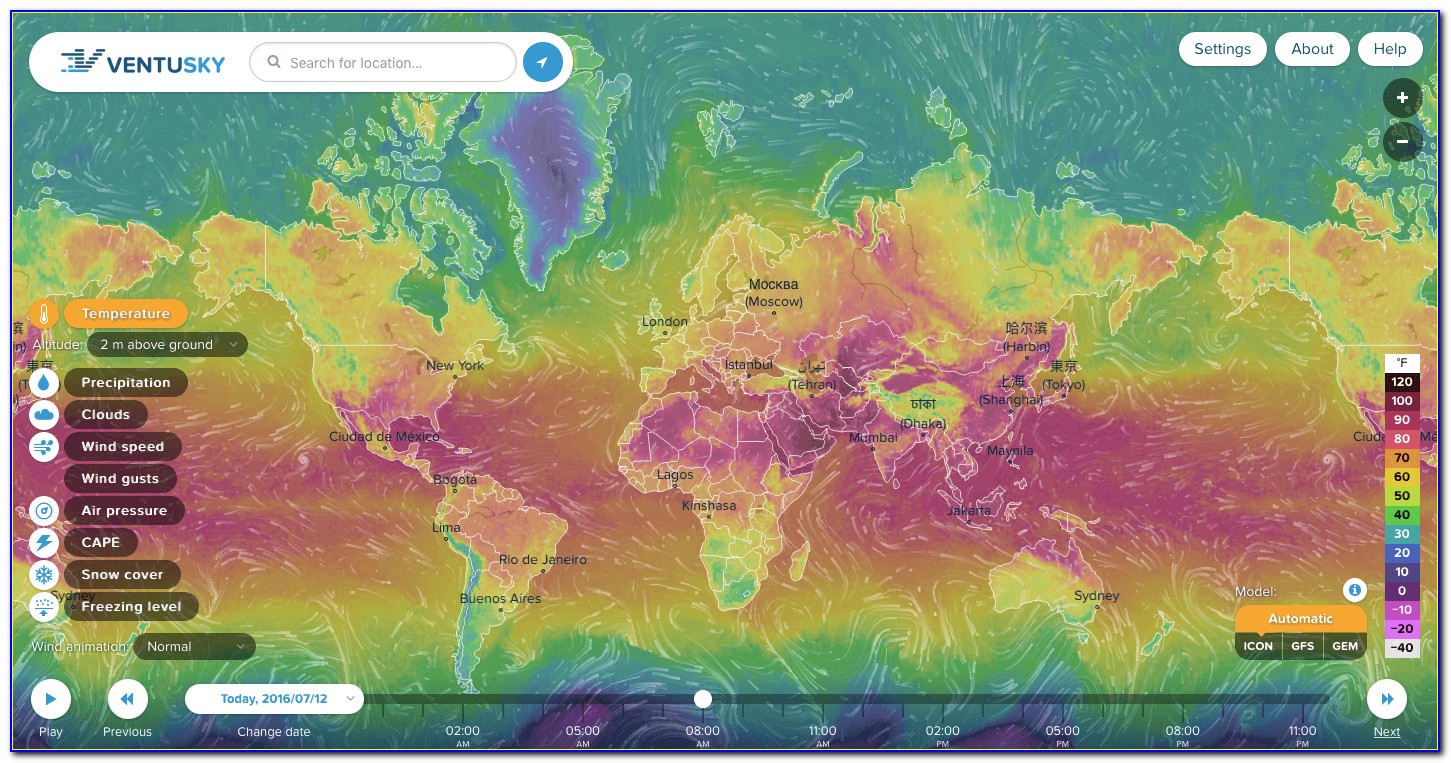 Weather Forecast Map Live