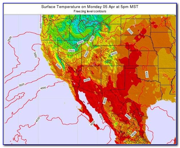 Weather Map Arizona Temperature