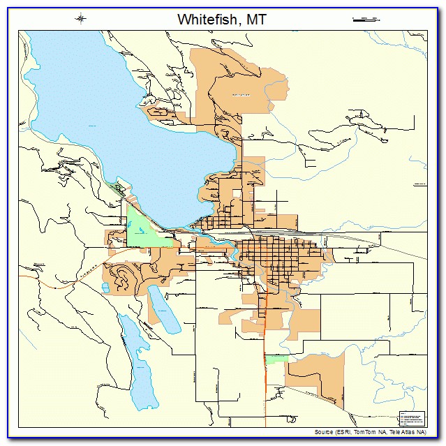 Whitefish Montana Map