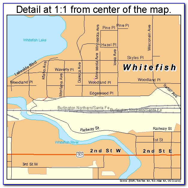 Whitefish Montana Trail Map